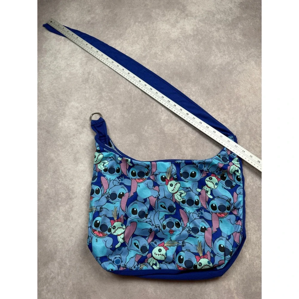 Disney Loungefly Lilo and Stitch Scrump Hobo Shoulder Bag Blue Summer Fun Trip